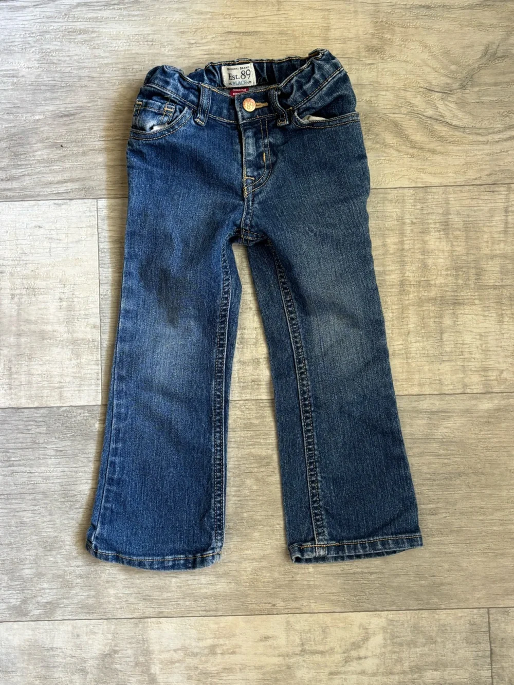 The Children's Place Est. 89 Bootcut Stretch Denim Jeans Blue 3T-036